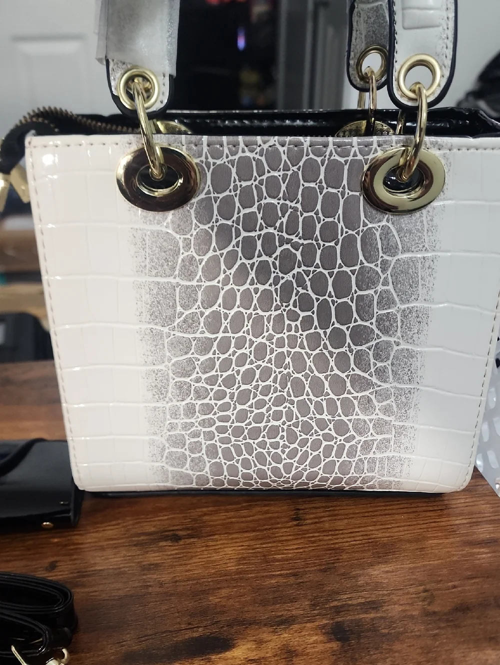 FP Leopard Print 3 Pcs Set Style Type multicolor/beige Luxury Crocodile Embossed